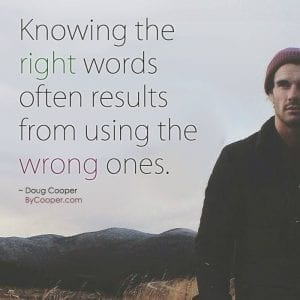 Knowing The Right Words Graphic