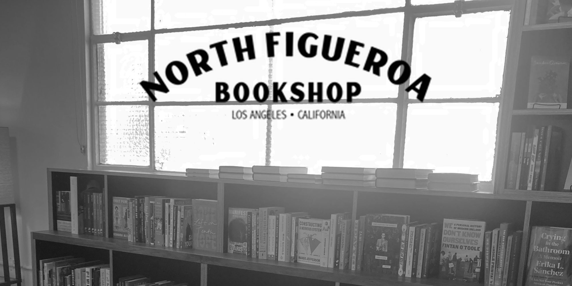 North Figueroa Bookshop Window in NE Los Angeles Highland Park Neighborhood