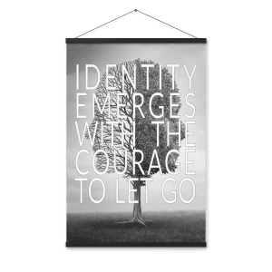 Author Doug Cooper Quote Identity Emerges Wall Art